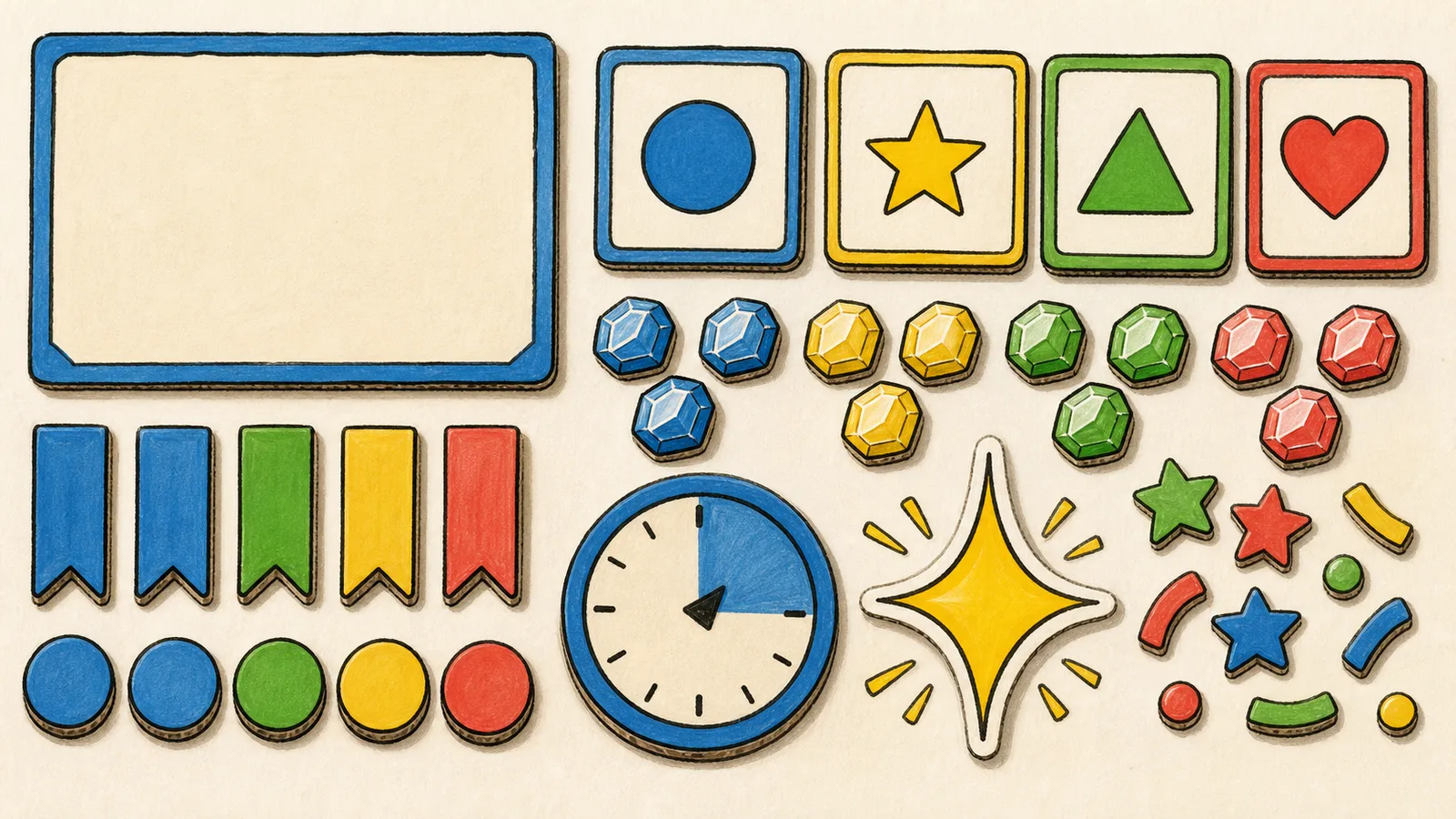 Voxel quiz game template kit with answer tiles and score gems.
